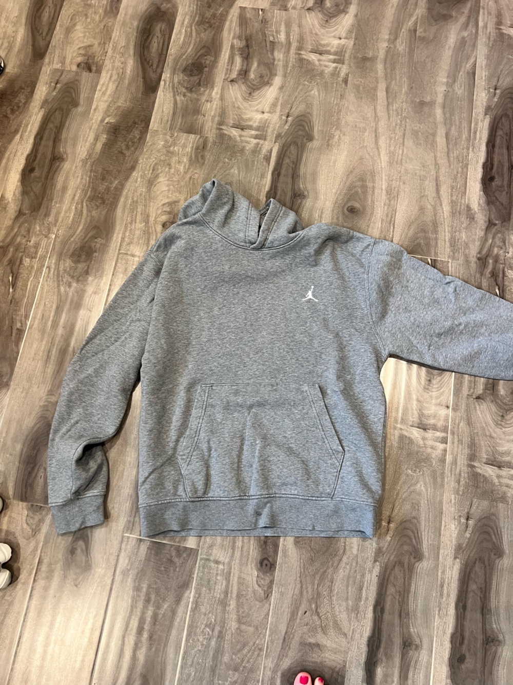 Jordan Men's Gray Crewneck Sweatshirt with Jumpman Logo
